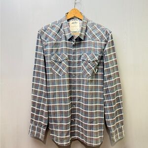 Vans Blue and Red Plaid Button Down Shirt